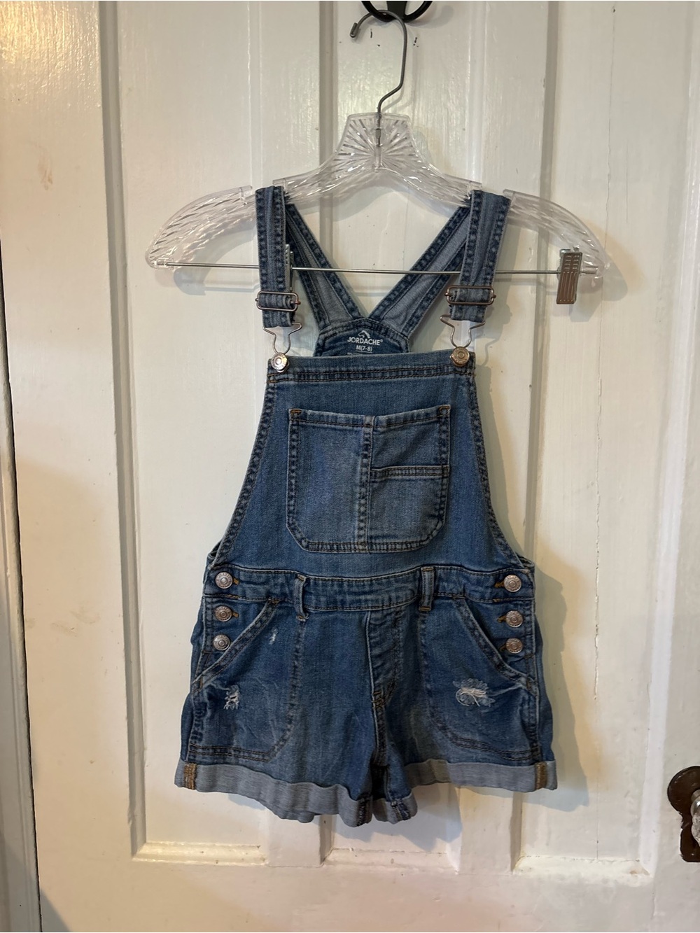 Jordache Blue Denim Kids Short Overalls
